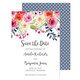 White Watercolor Roses Save the Date Announcements Image 4 of 4